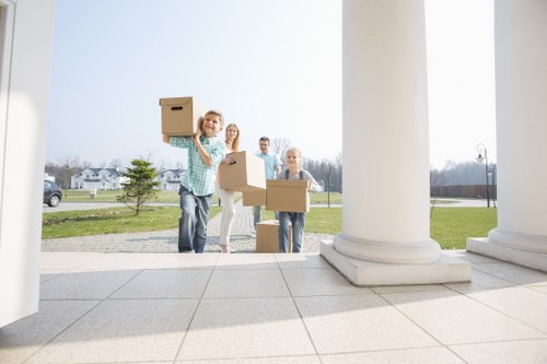 Selection of moving boxes and wrapping supplies for local packing service