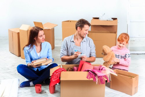 Local home moving team preparing a residential move in Kennington